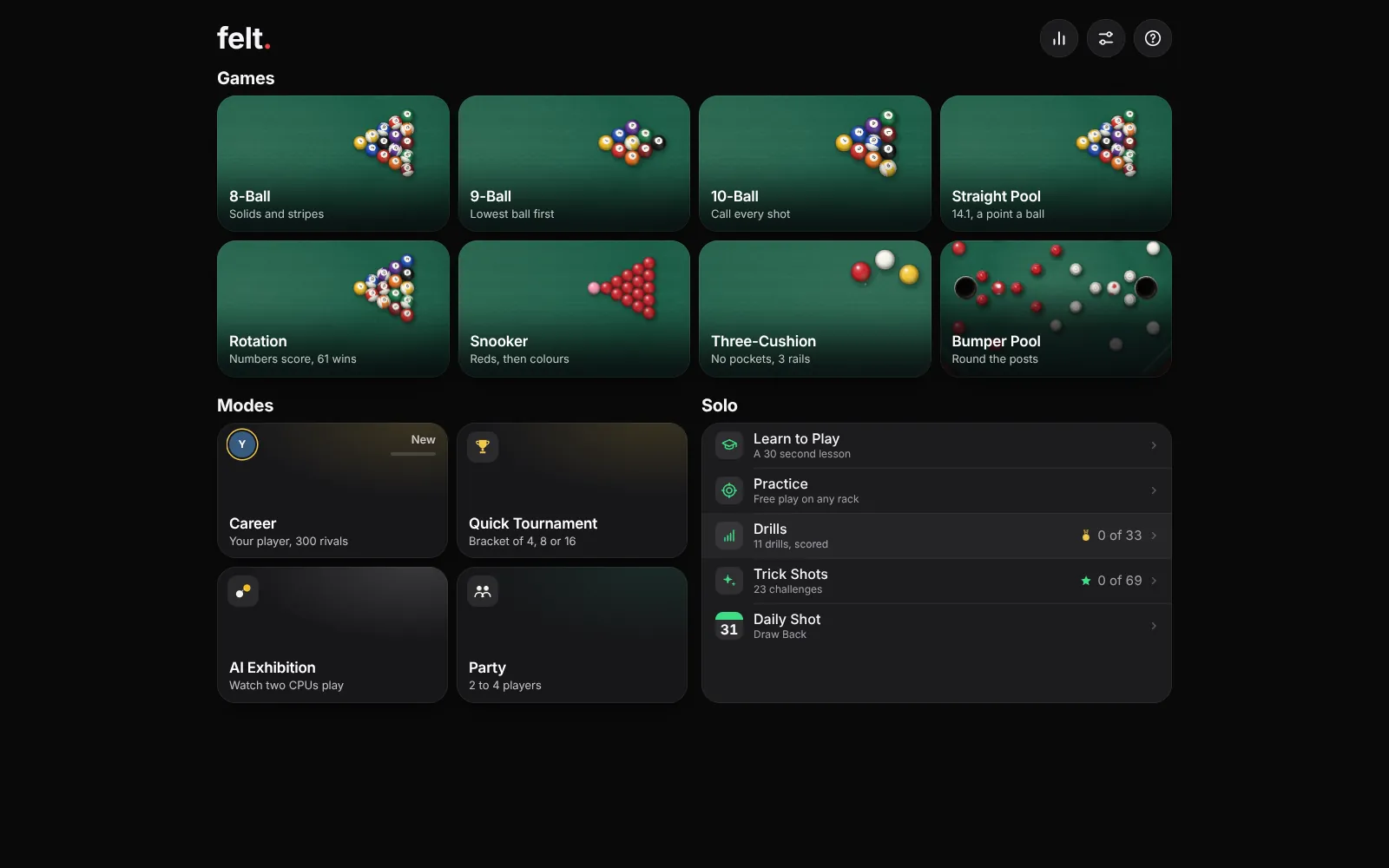 felt., screenshot